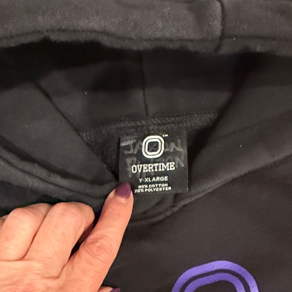 Overtime Kids Black Hoodie - Picture 2 of 2